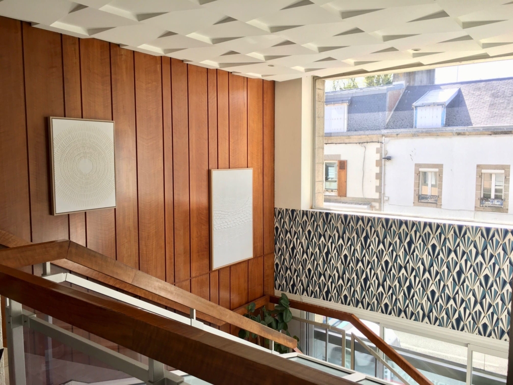 Haut escalier cabinet Moineau expert comptable Concarneau